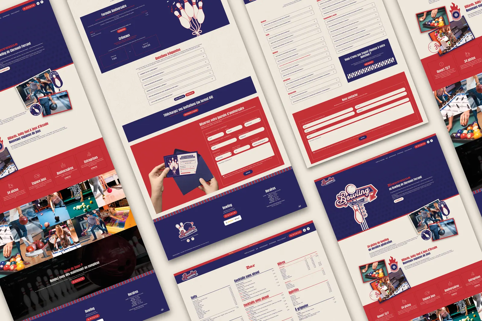 Bowling de Clermont : identité visuelle & site web par Luds Studio, visuel 8