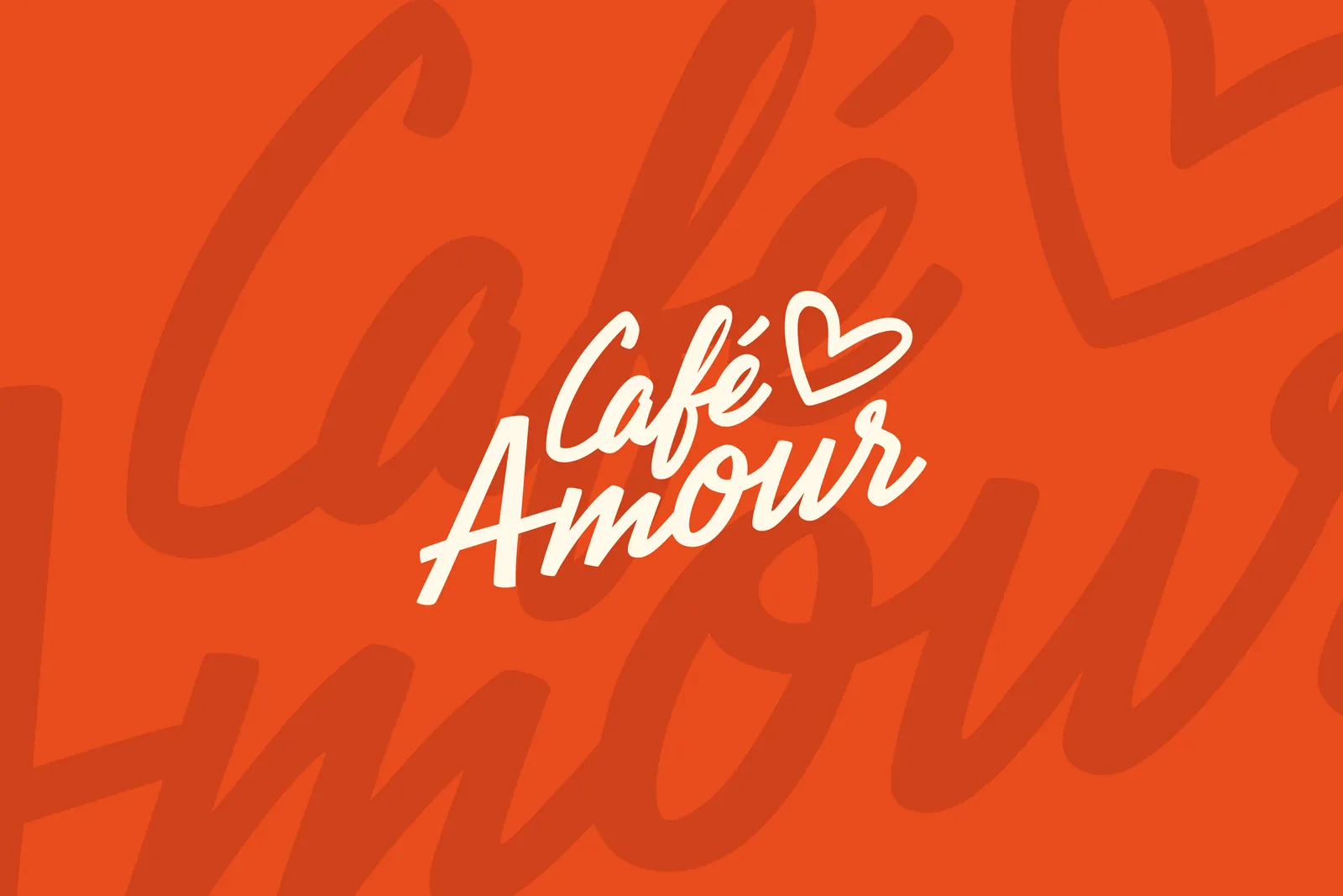 Café Amour : identité visuelle & site web par Luds Studio, visuel 1