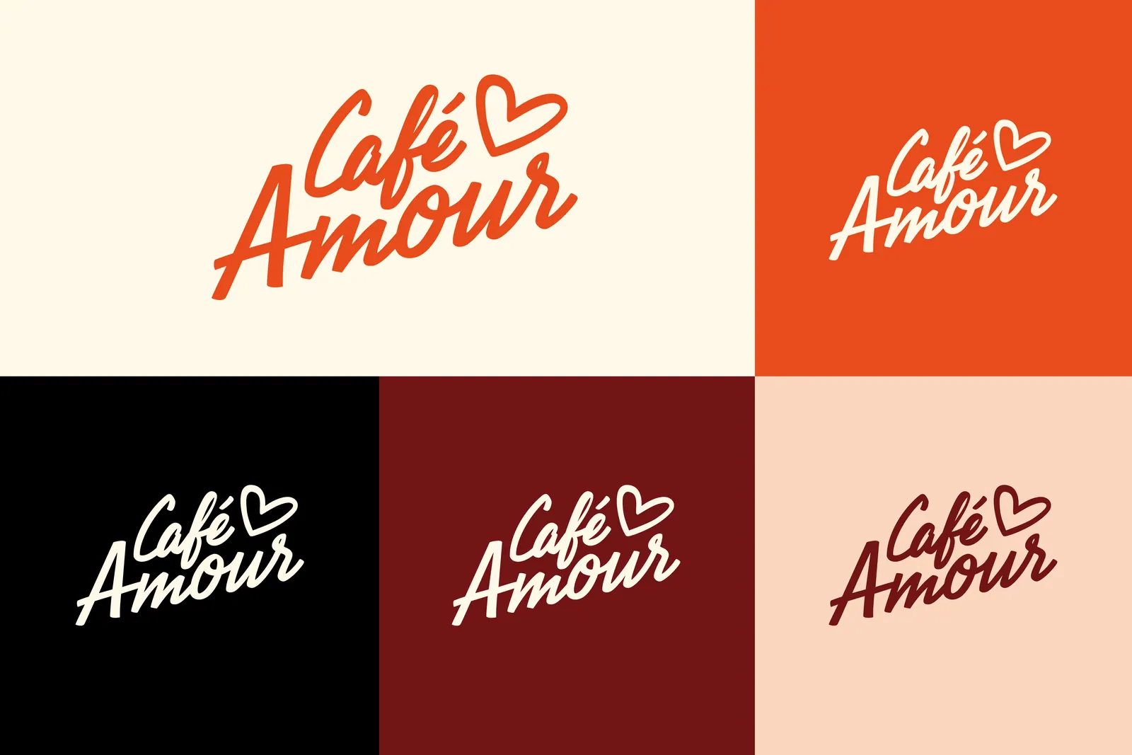 Café Amour : identité visuelle & site web par Luds Studio, visuel 3