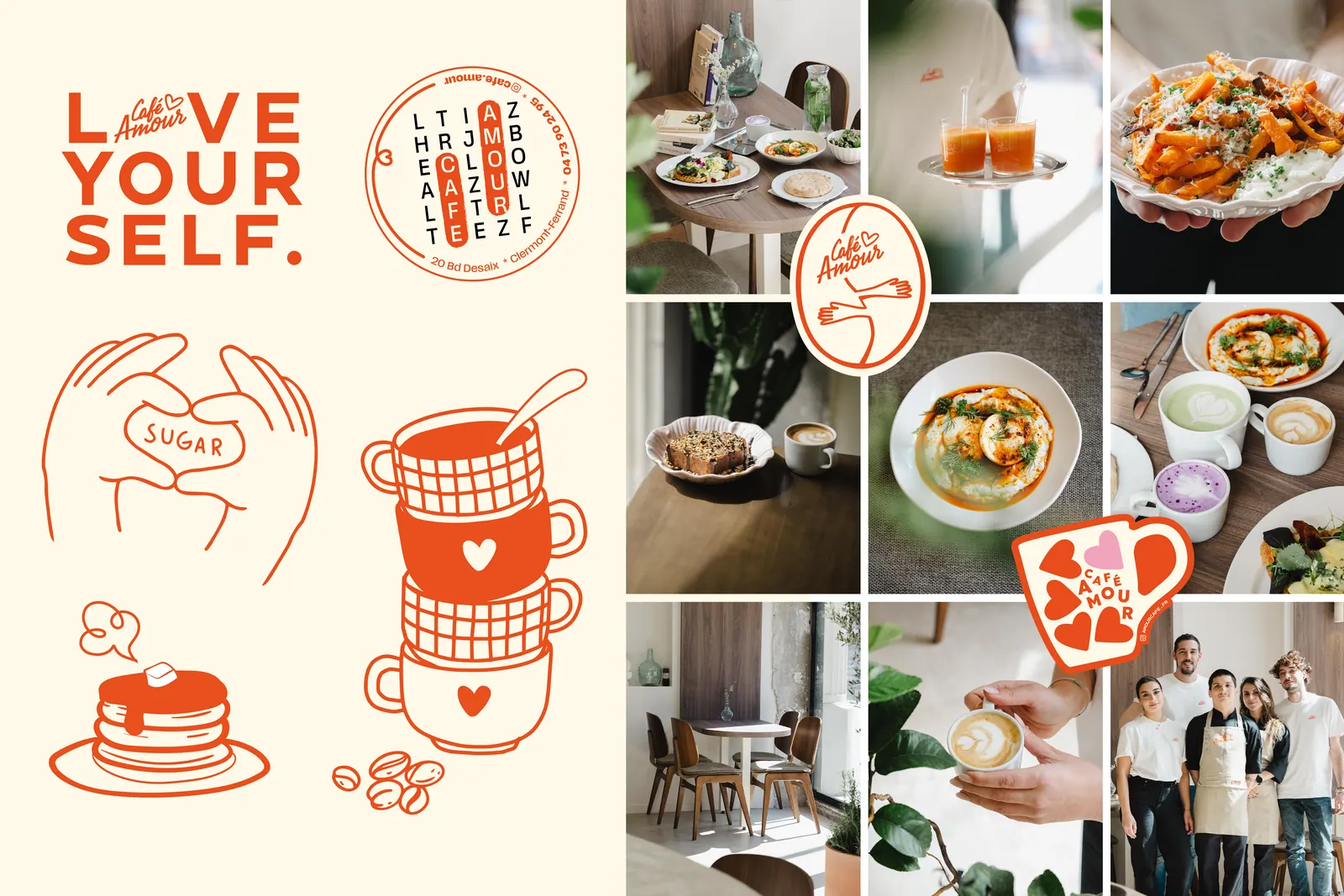 Café Amour : identité visuelle & site web par Luds Studio, visuel 5