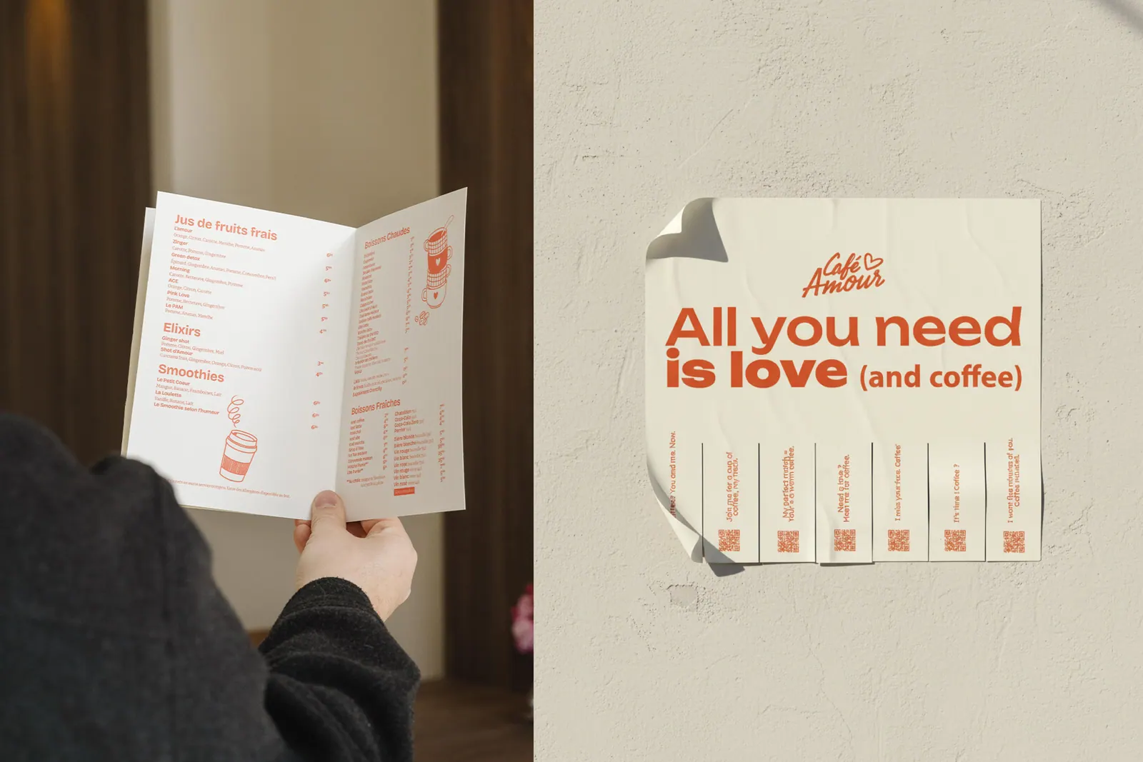 Café Amour : identité visuelle & site web par Luds Studio, visuel 7
