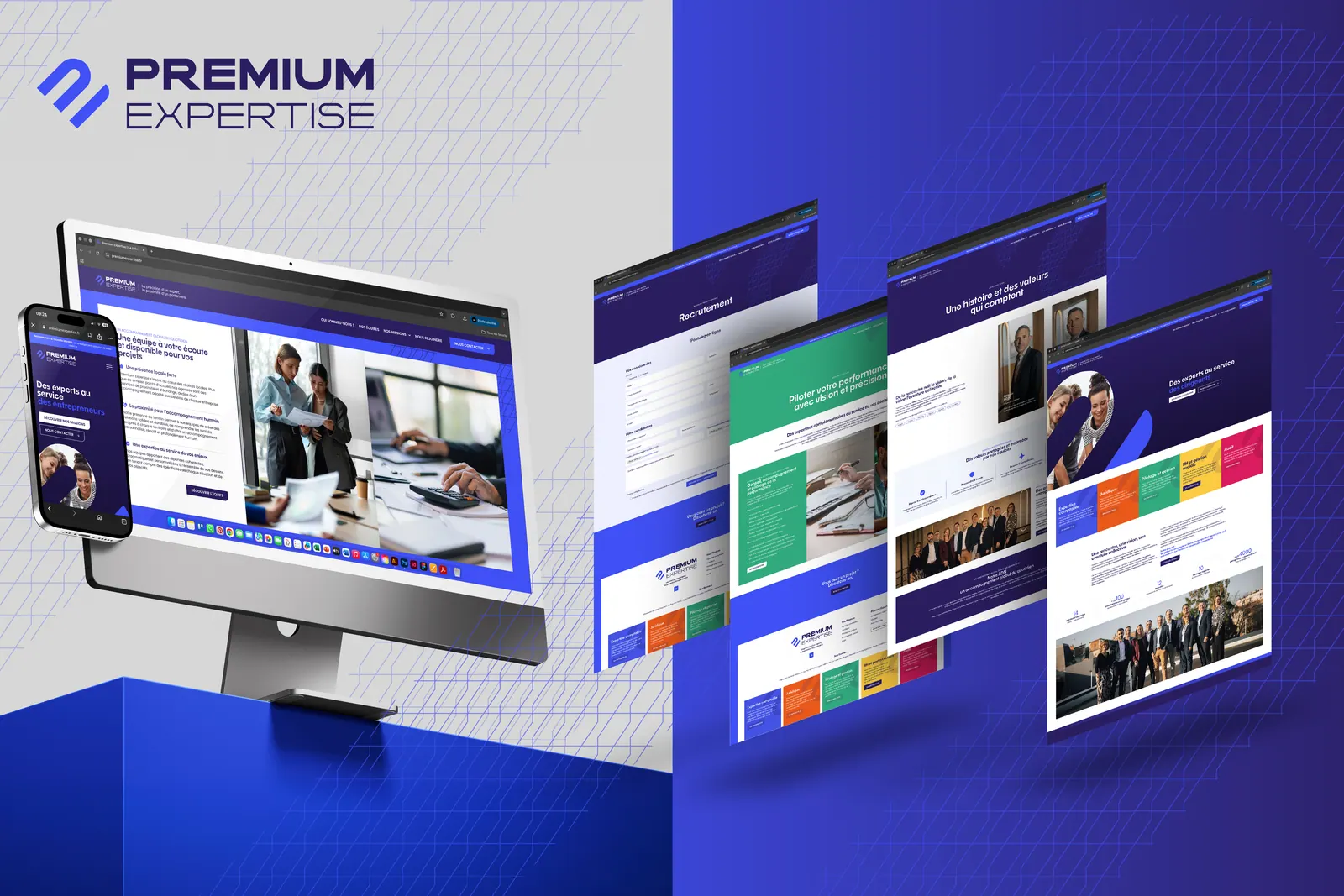 Premium Expertise : identité visuelle & site web par Luds Studio, visuel 8