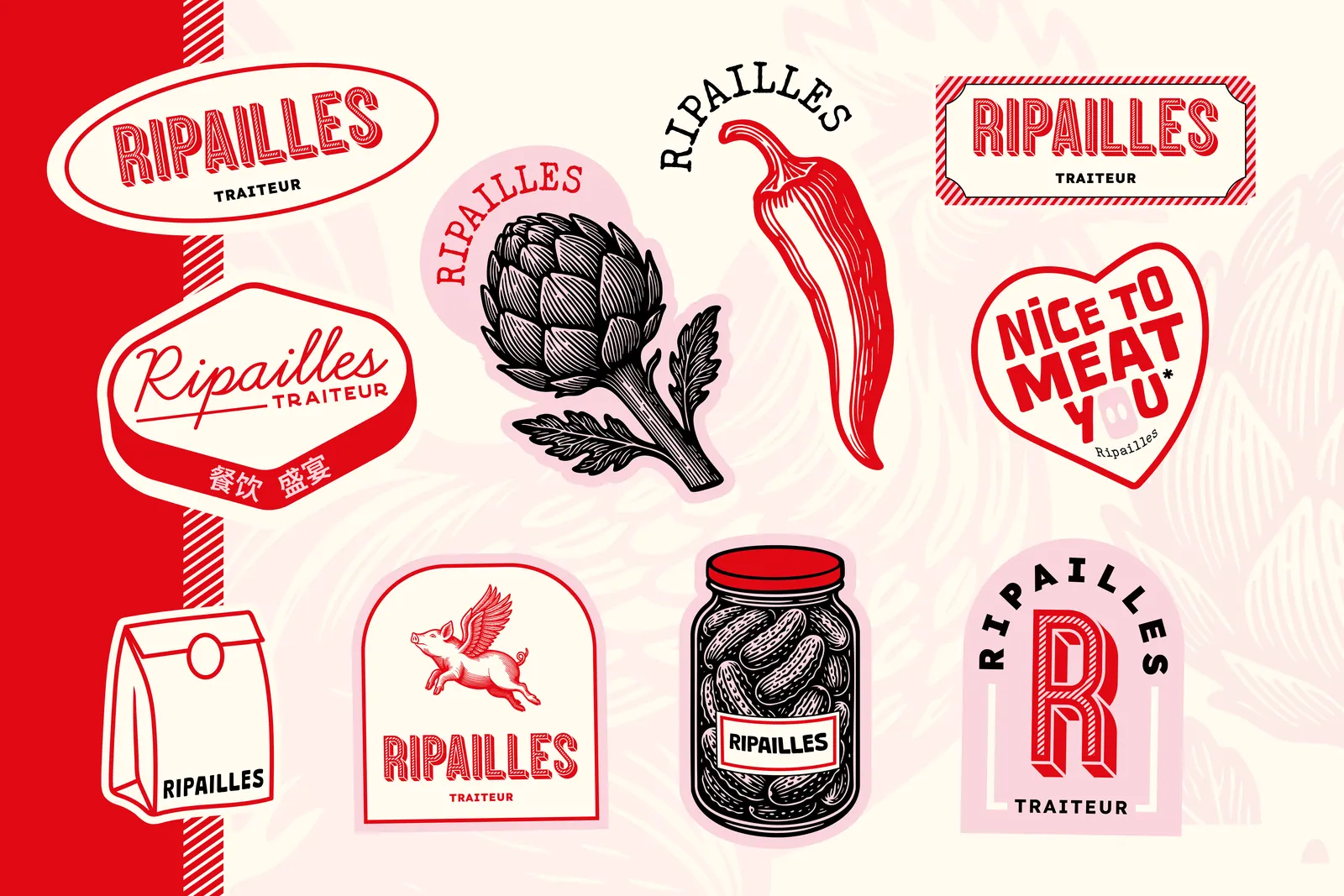 Ripailles : identité visuelle par Luds Studio, visuel 6