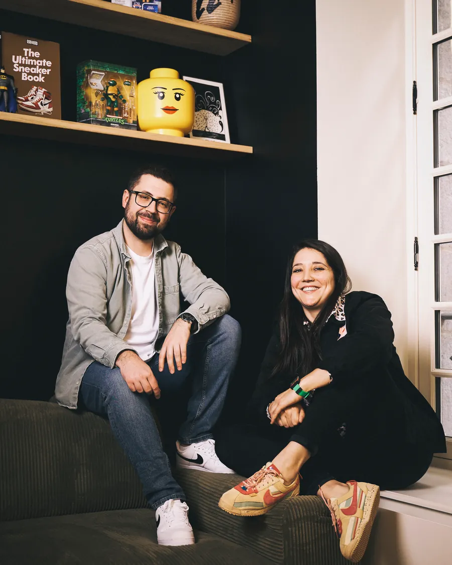Le duo fondateur de Luds Studio, au studio de Clermont-Ferrand